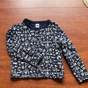Petit Bateau - Cardigan - Blue patterned